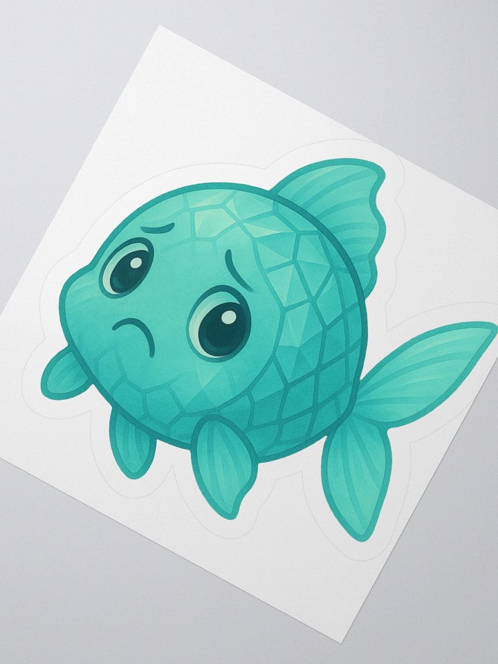 Aquamarine (March) Fish Sticker product image (4)