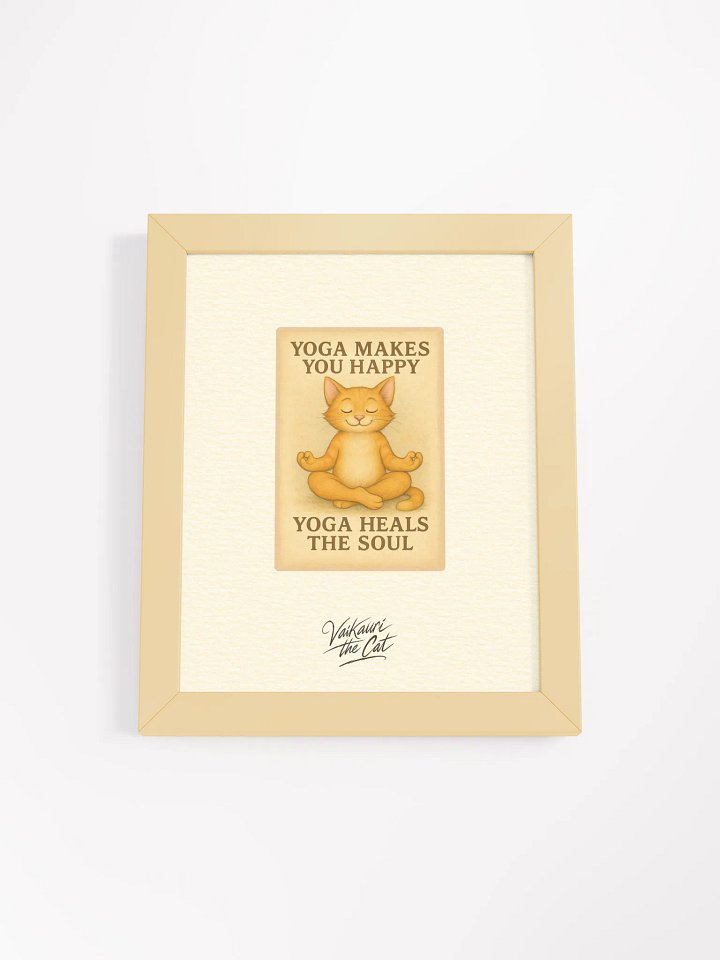 Vaikauri Cat Yoga Artprint product image (2)