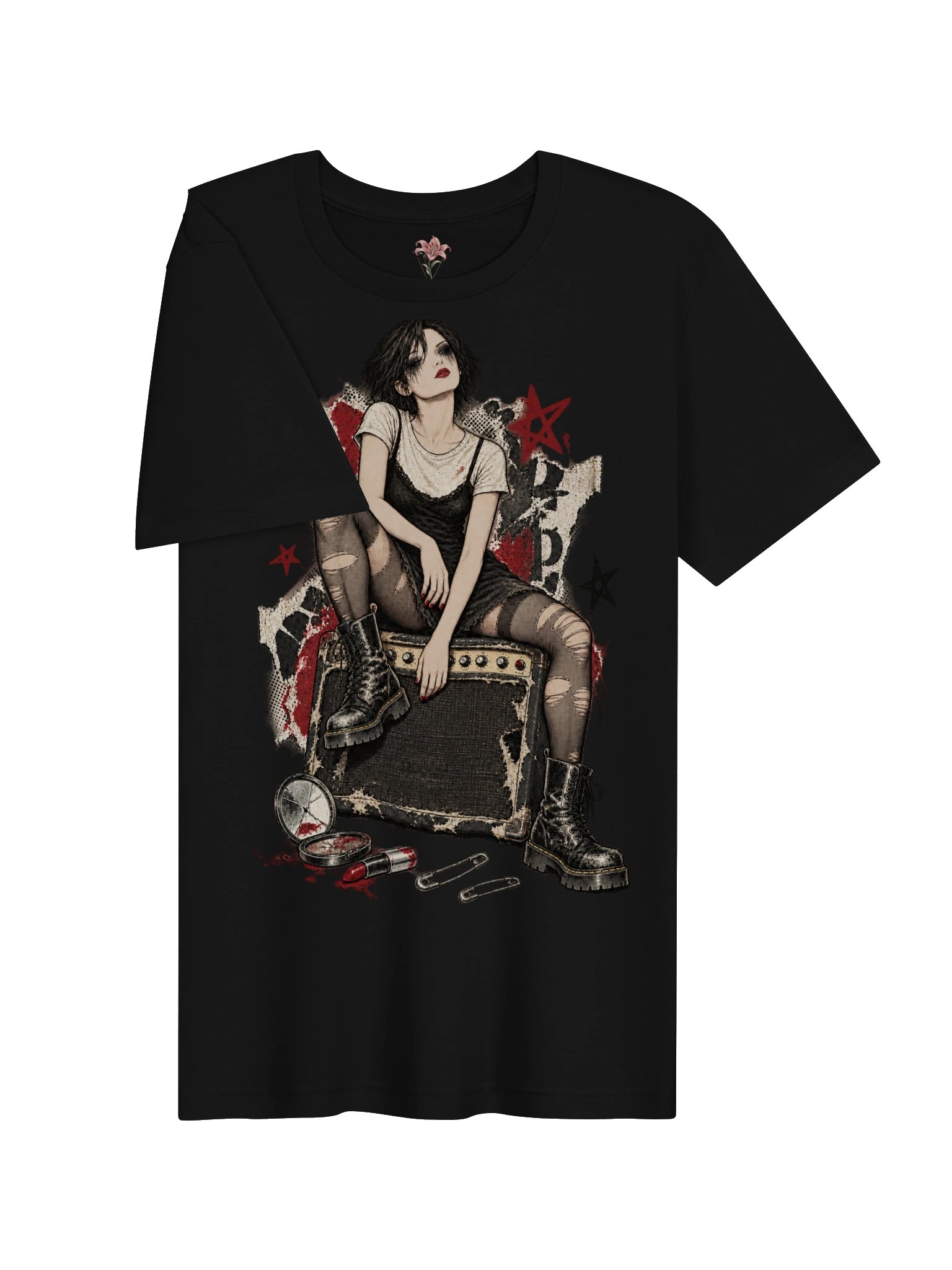 Smudged & Unbothered – 90s Alt-Rock Tee product image (3)