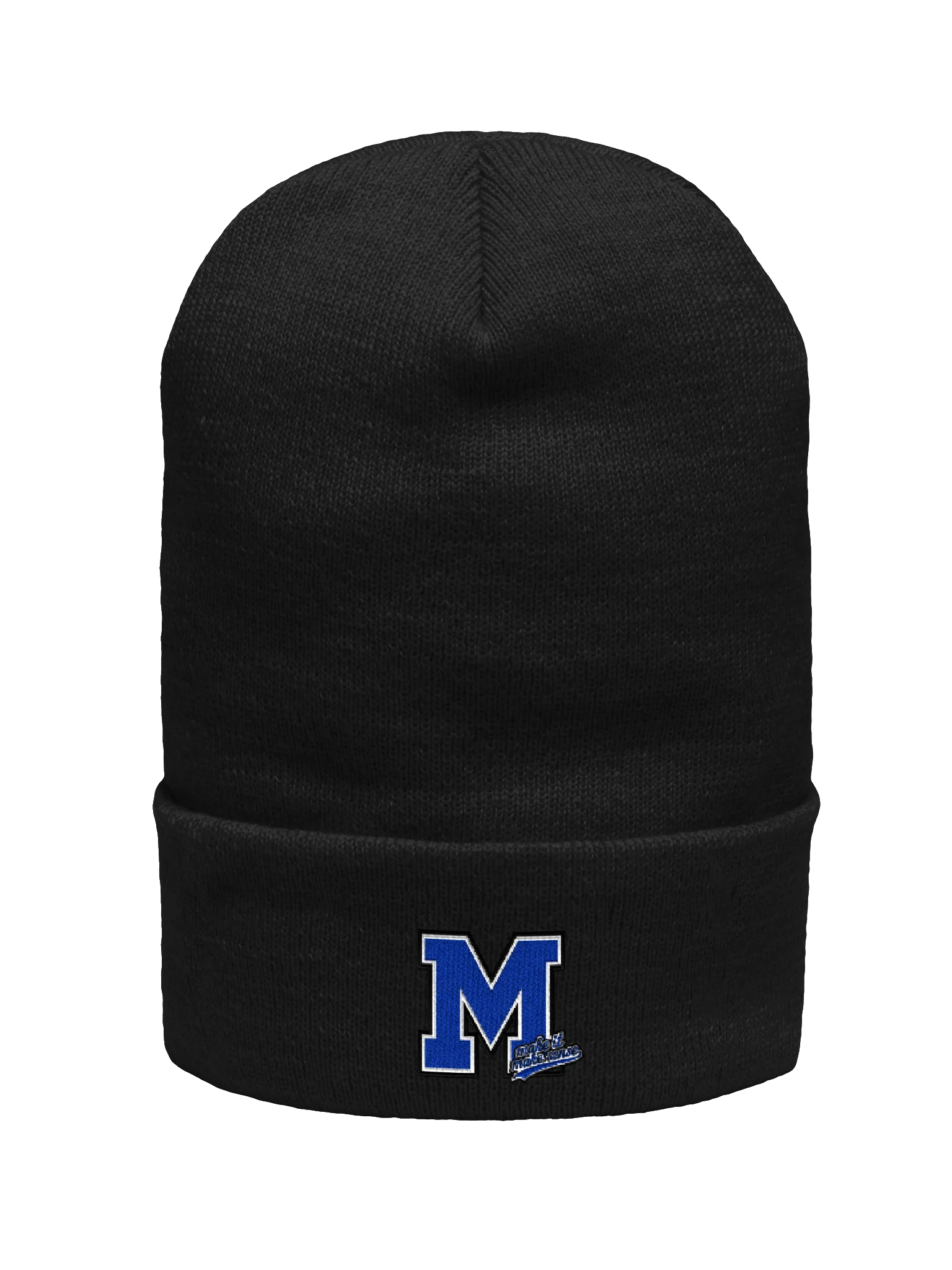 Make It Make Sense Blue M Cuffed Beanie product image (3)