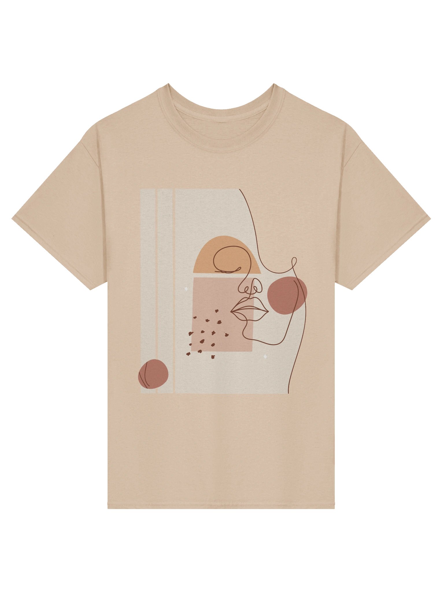 Abstract Face Minimalist T-Shirt product image (5)