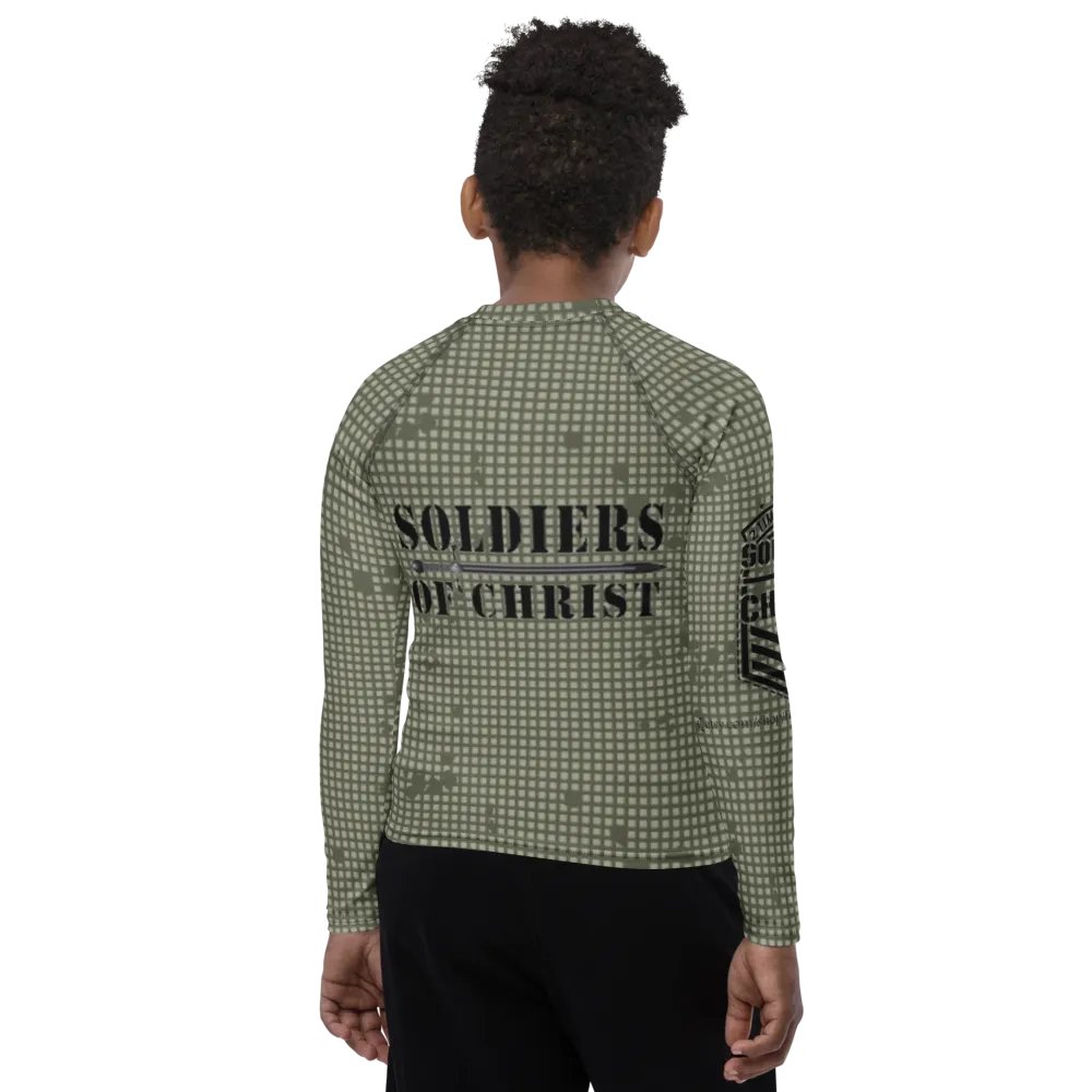 Faithful Camo: Youth Rash Guard - Desert Night Camo product image (9)