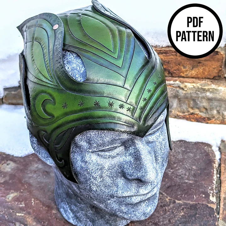Elven Helm - PDF Pattern for Leather & EVA Foam product image (2)