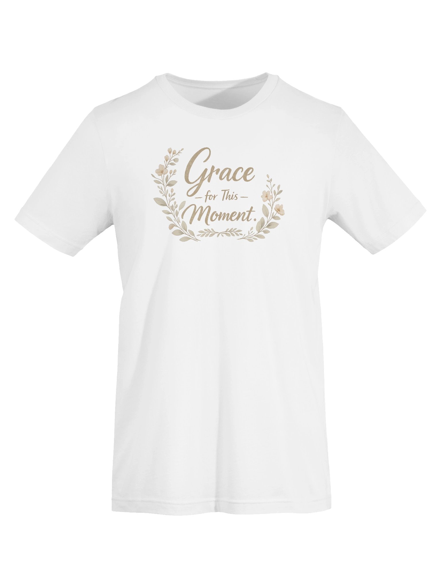 Grace for This Moment Shirt, Christian Mom Tee, Minimalist Faith T-Shirt, Soft Botanical Christian Graphic Tee for Women product image (77)