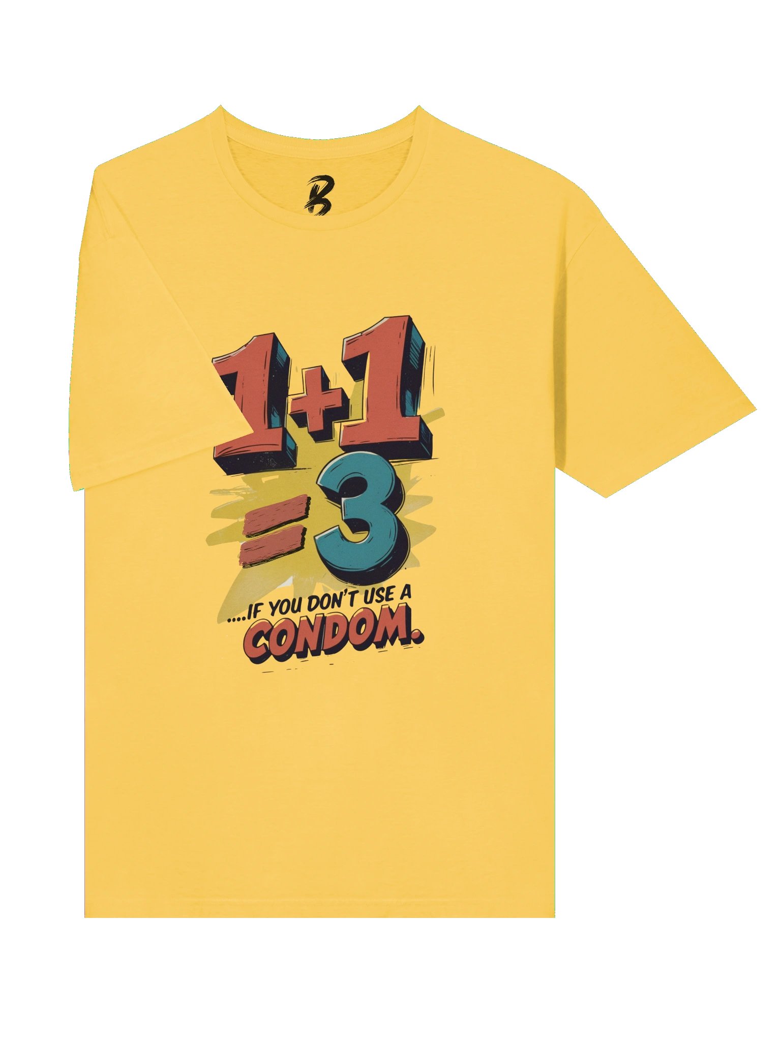 1+1=3 – Funny Sarcastic Anti-Math Graphic Tee product image (47)