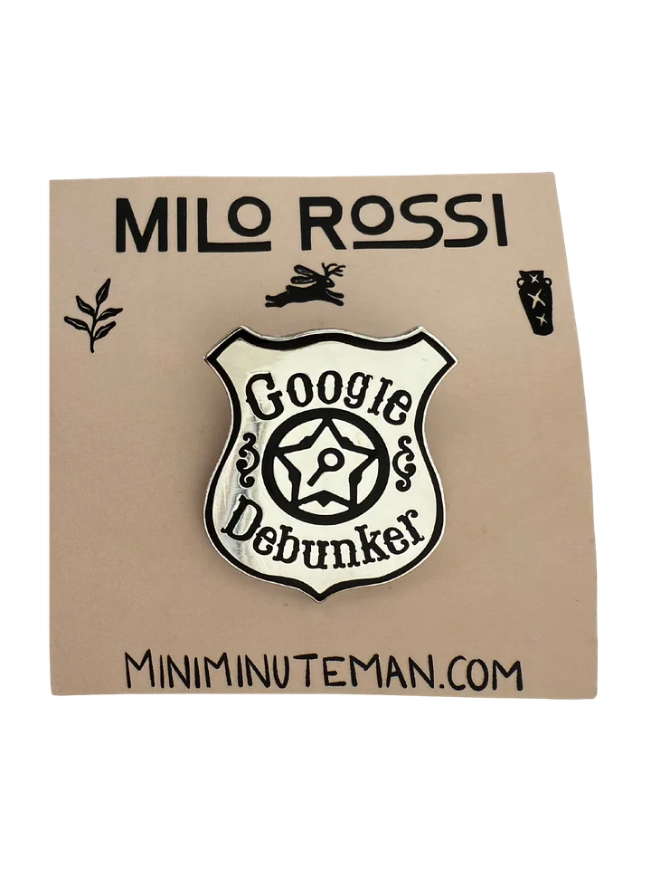 Google Debunker Sheriff Badge Pin product image (1)