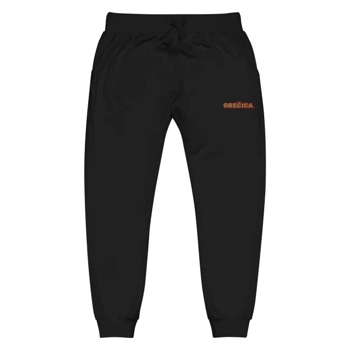 GREČICA Distorted Glitch Unisex Fleece Joggers product image (1)