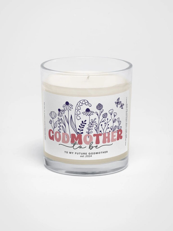Pink groovy godmother proposal candle product image (2)