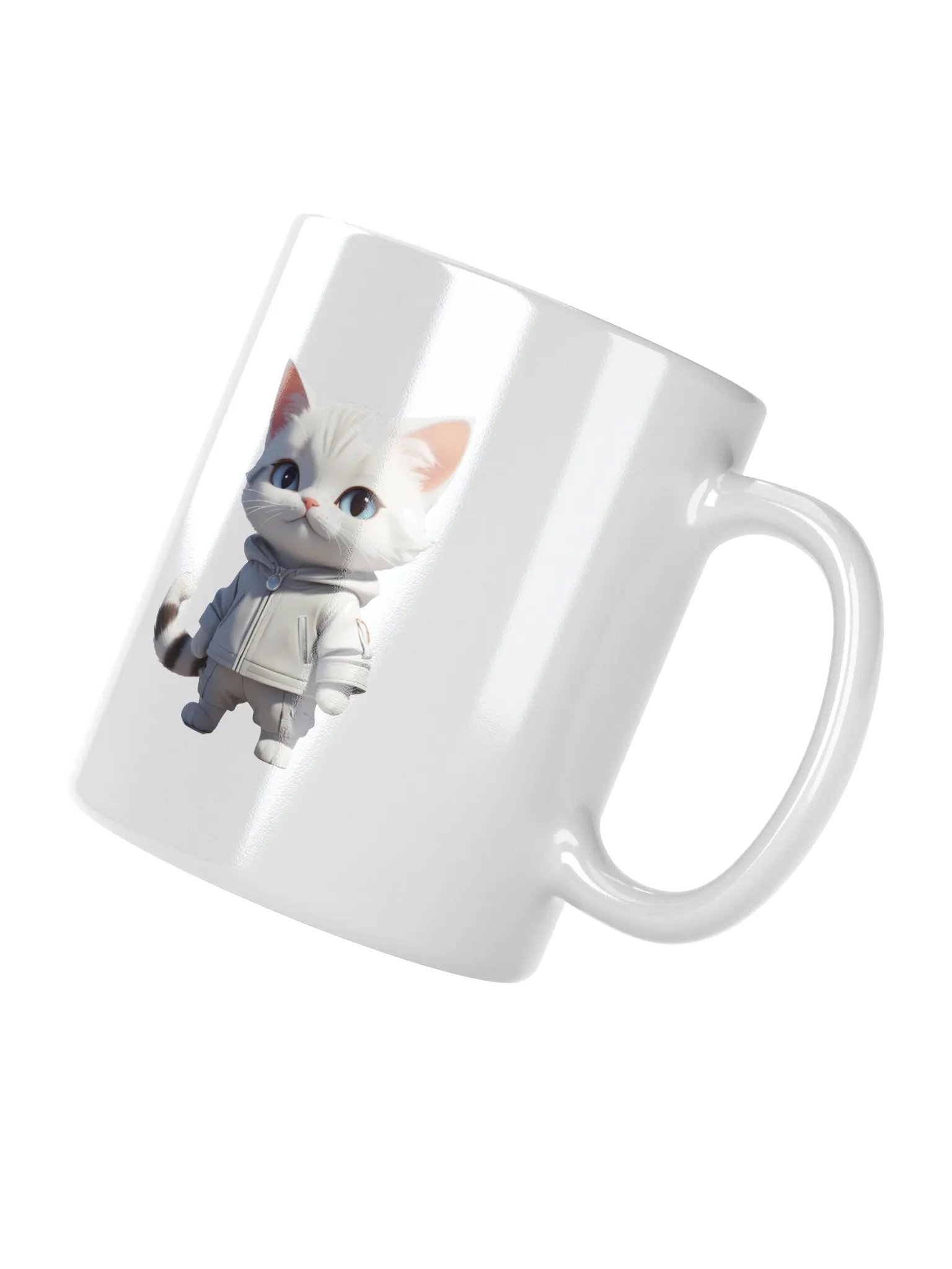 Cute Cartoon Kitty White Mug product image (3)