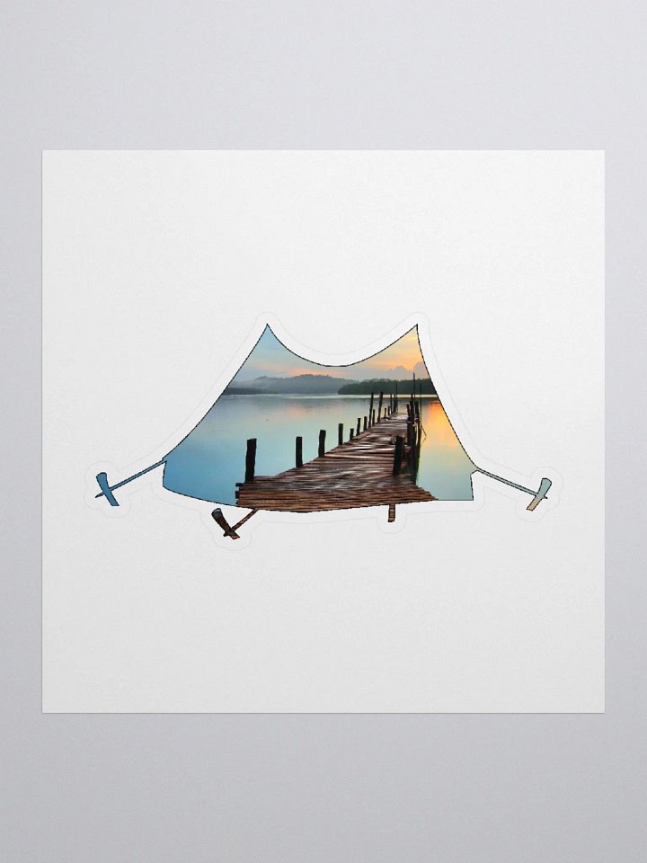 Camp, Relax, Reflect Hiking, tent, outdoors, camping, relaxing, bridge, adventure, away from home, nature, travel, mountain, forest, wild, trees, sunset, retro, souvenir, distressed. product image (2)