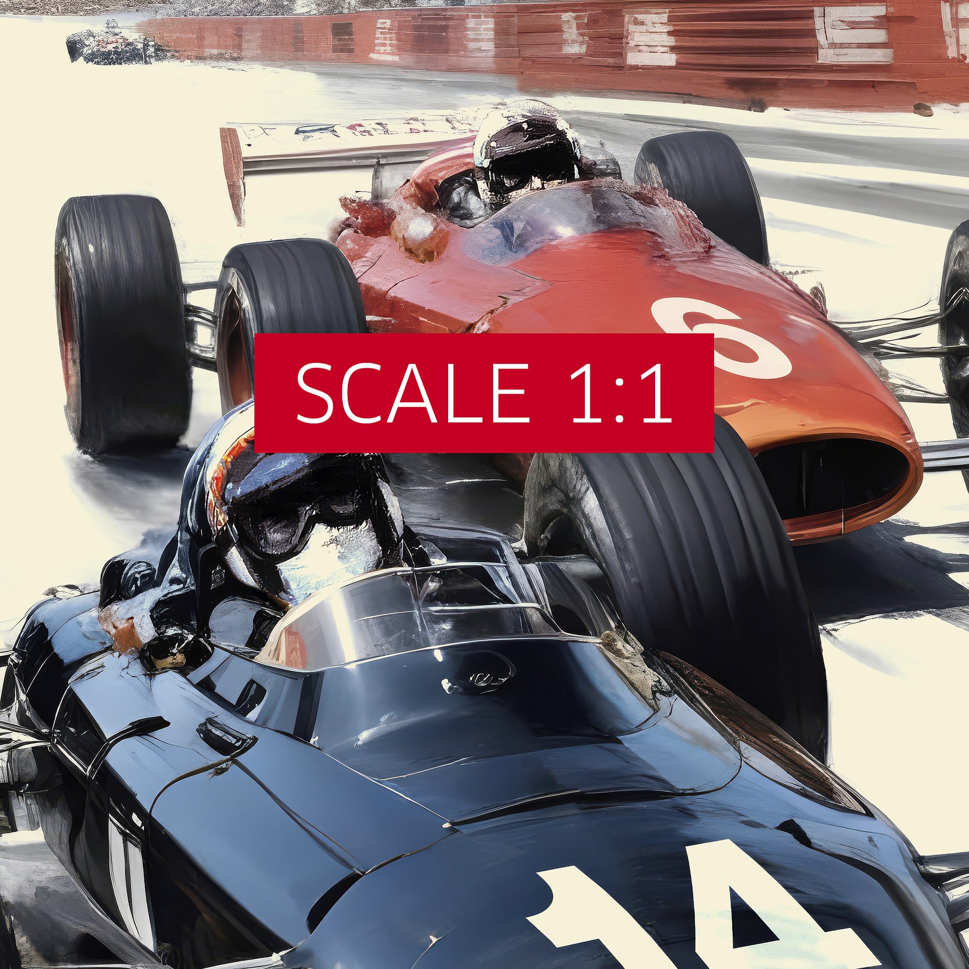 Monaco Grand Prix 1967 Poster — Vintage F1 Racing Wall Art, Retro Motorsport Print product image (5)