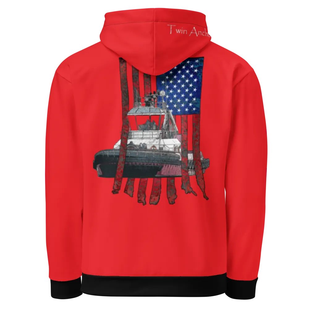 AF & Tug Athena (Red) – Performance Marine Wear | Twin Anchor Apparel North Current Line product image (1)