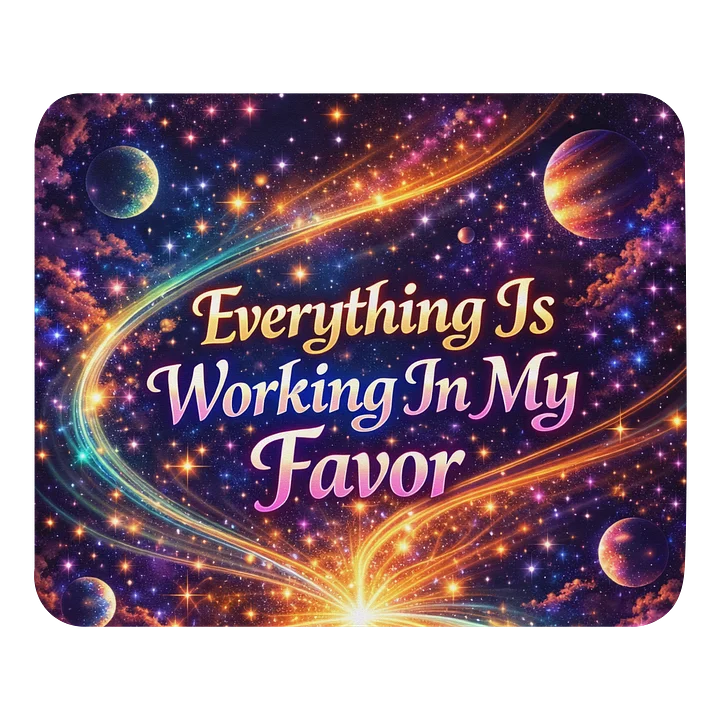 Cosmic Affirmation -In My Favour -Mouse Pad product image (1)