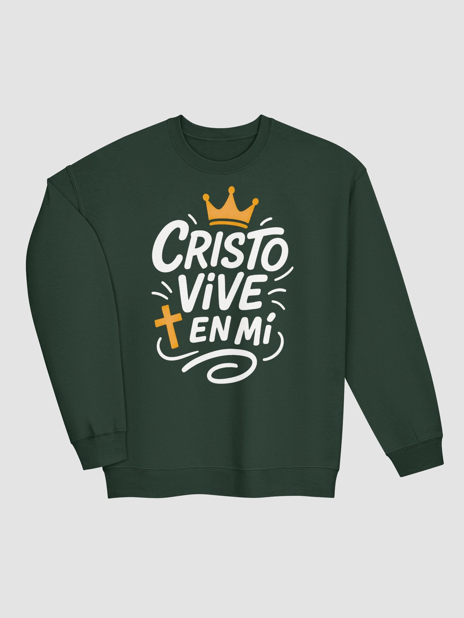 Sudadera Unisex Cuello Redondo | Cristo Vive en mí product image (11)