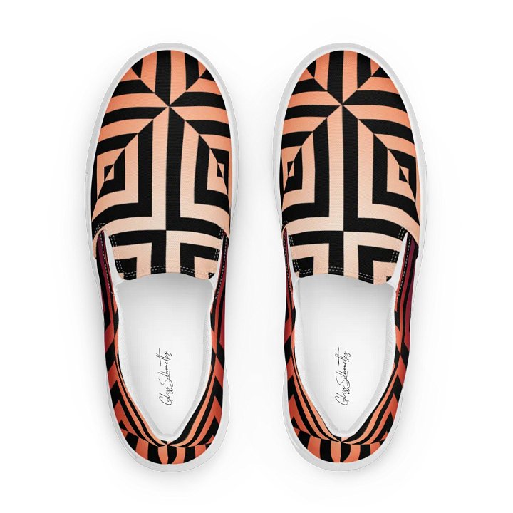 Golden Hour Illusion Women's Canvas Shoes product image (1)