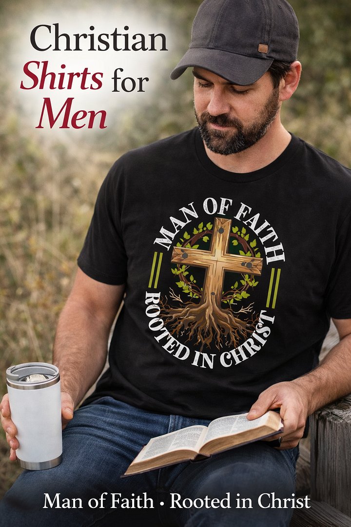 Man of Faith: Rooted in Christ T-Shirt product image (1)