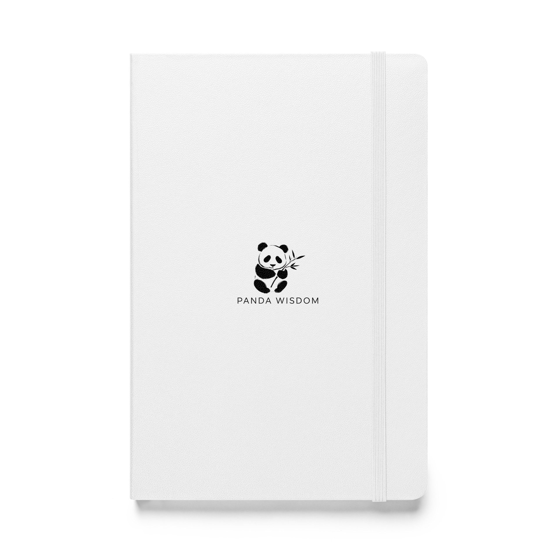 Panda Wisdom Hardcover Bound Notebook - Black on White product image (1)