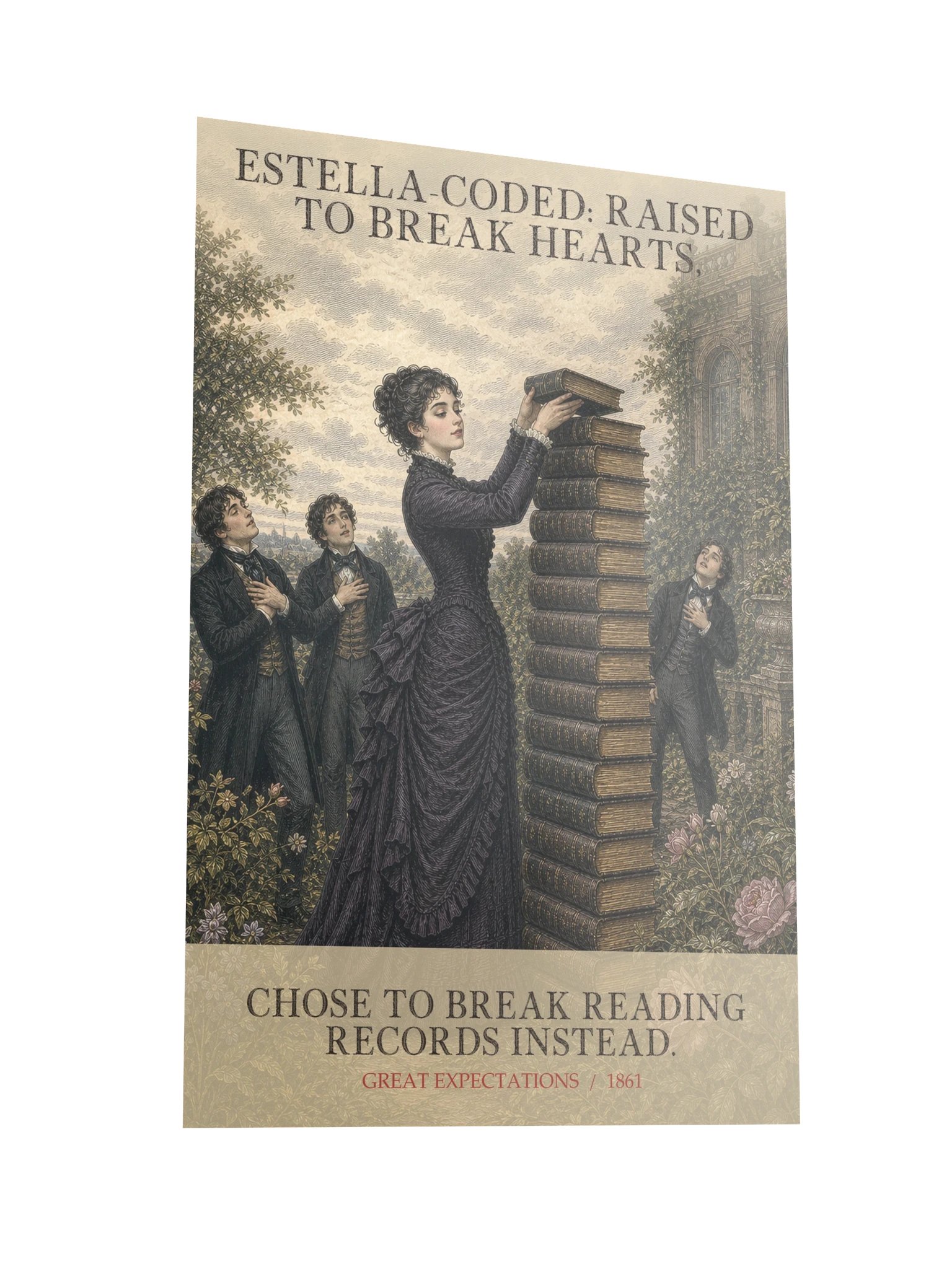 Estella Coded Raised Break Hearts Chose Break -- Great Expectations Art Print product image (10)