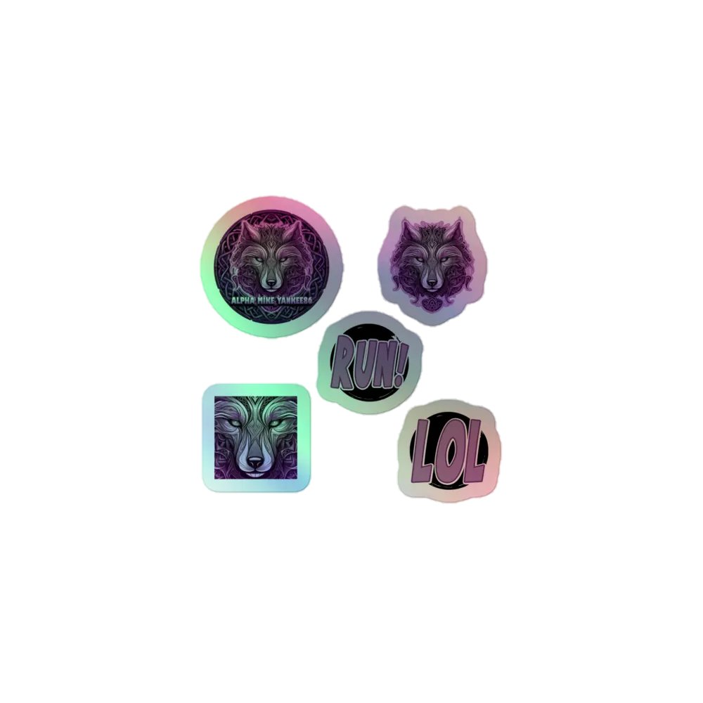 Holographic Logo Sticker Pack product image (1)