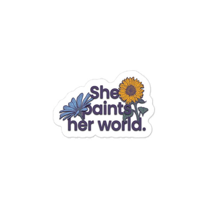 She Paints Vinyl Decal product image (1)