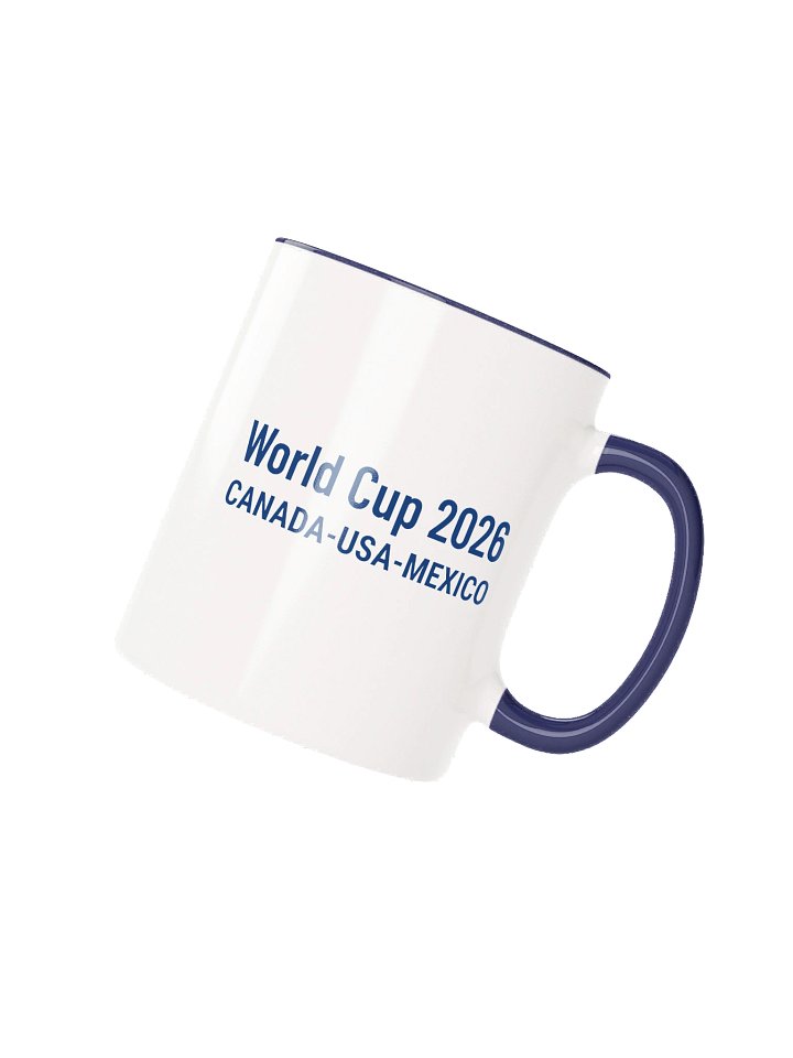 Cape Verde 2026 World Cup Flag Mug - Cape Verde Soccer Fan Coffee Cup - Premium Two-Tone Ceramic Mug product image (2)