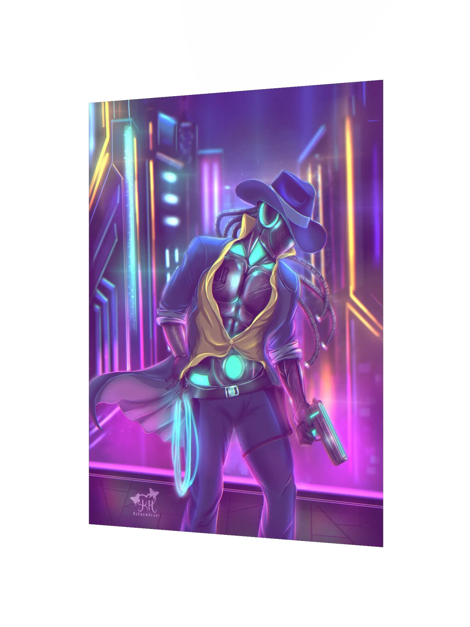 "Cy-Fi" Cowboy - Art Print product image (2)