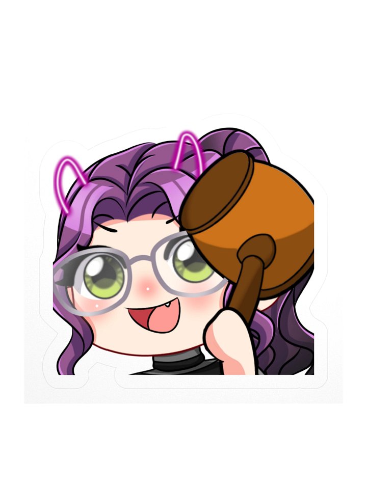 😈 Moni Ban Hammer Sticker 🔨💜 product image (2)