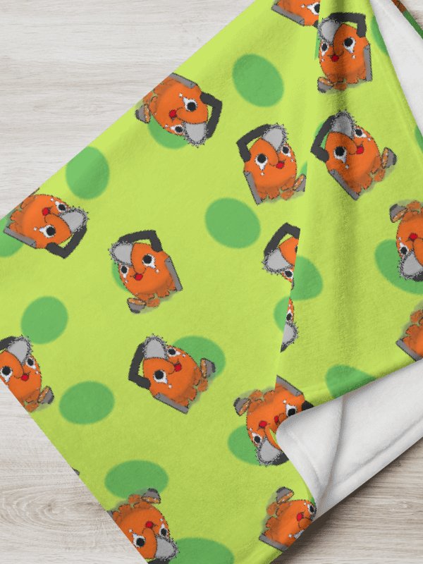 Pochita Ramen Throw Blanket product image (1)