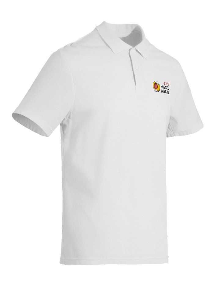 Missed Again! White Polo Shirt product image (2)