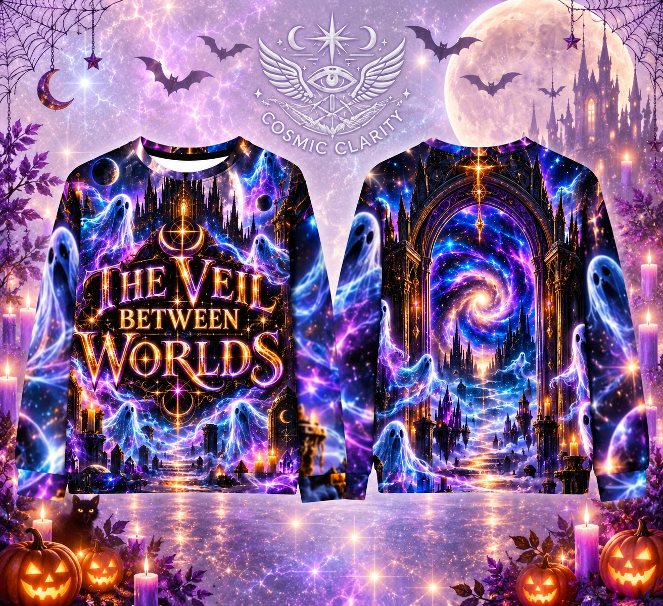 The Veil Between Worlds Cotton Sweatshirt product image (1)