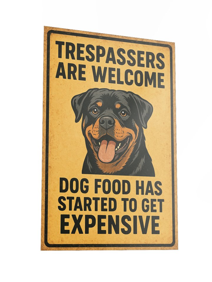 Rottweiler Trespassers Welcome Poster product image (5)