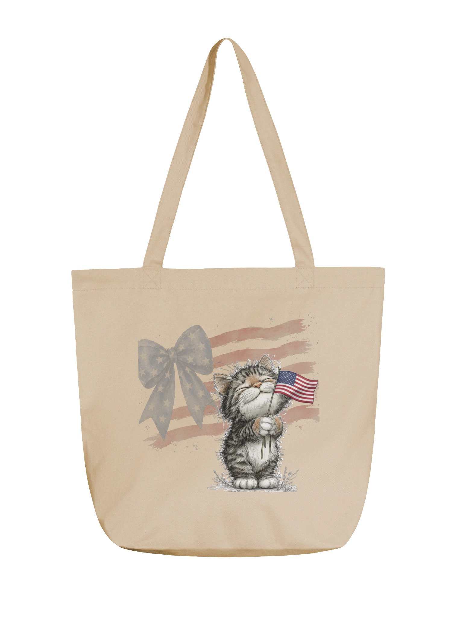 Patriotic Kitten Tote Bag product image (1)