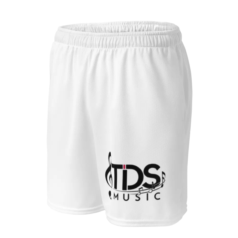 TDS Music Eco-Friendly All-Over Print Recycled Mesh Shorts - White, 2XS-6XL product image (3)