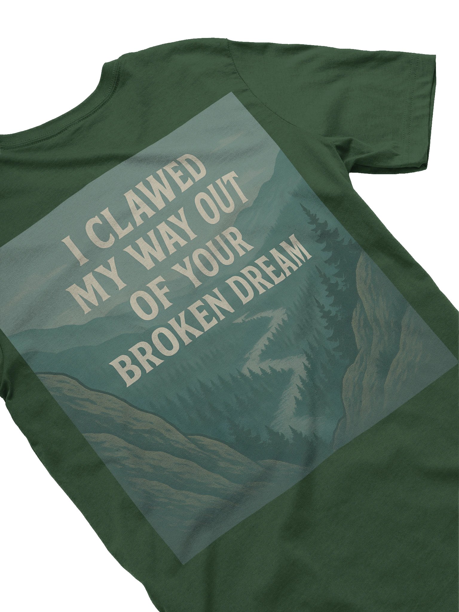 “Broken Dream” Valley Graphic Tee – Forest Fade product image (4)
