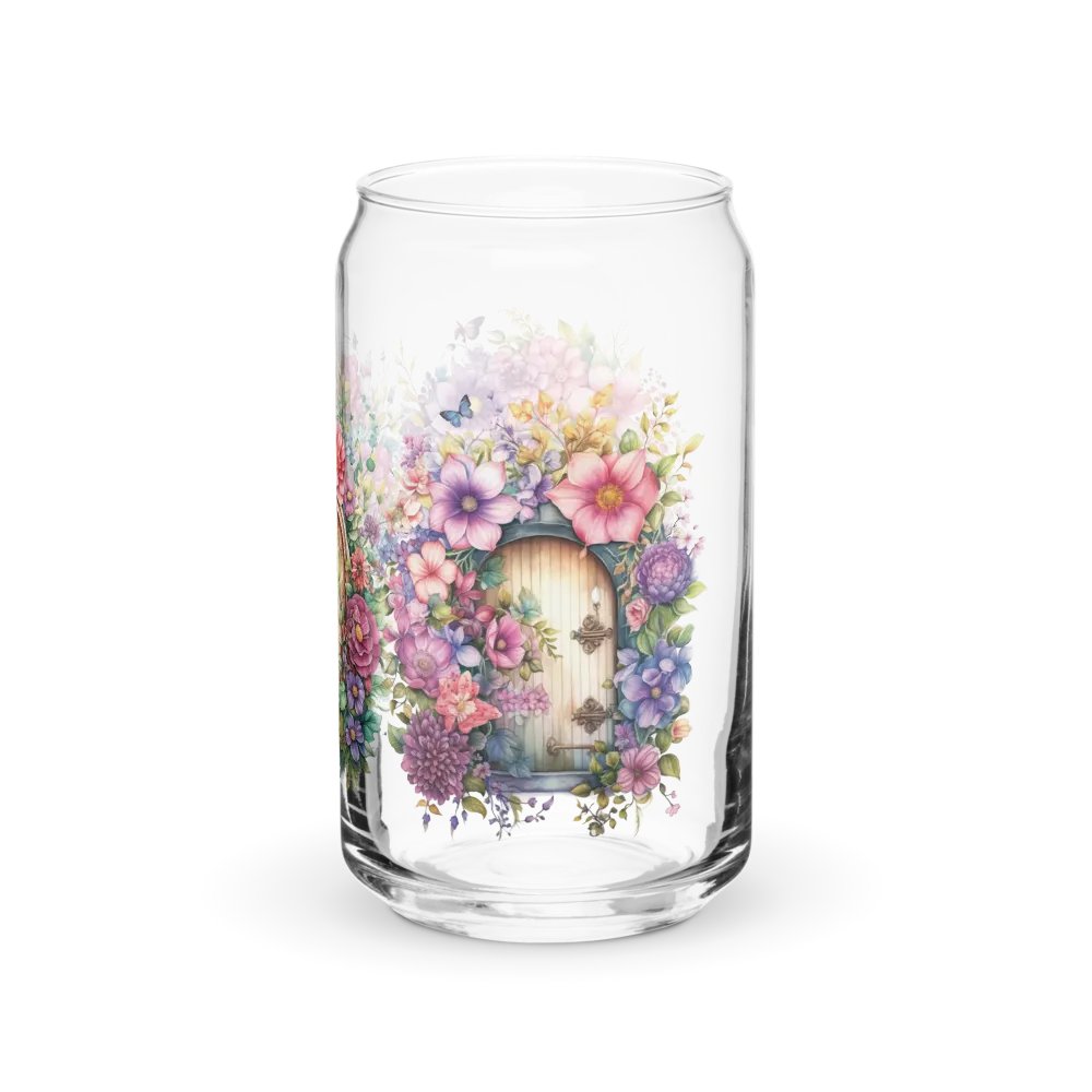 Floral Fairy Doorway Glass Can Sipper product image (9)
