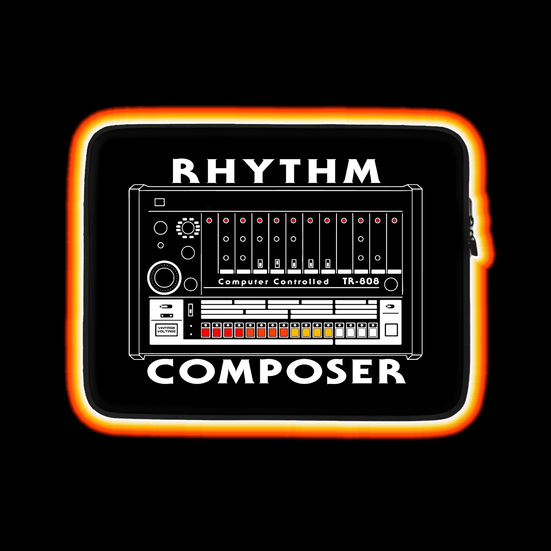 808 Laptop Case - Roland TR-808 Rhythm Composer (Vintage Drum Machine) product image (1)