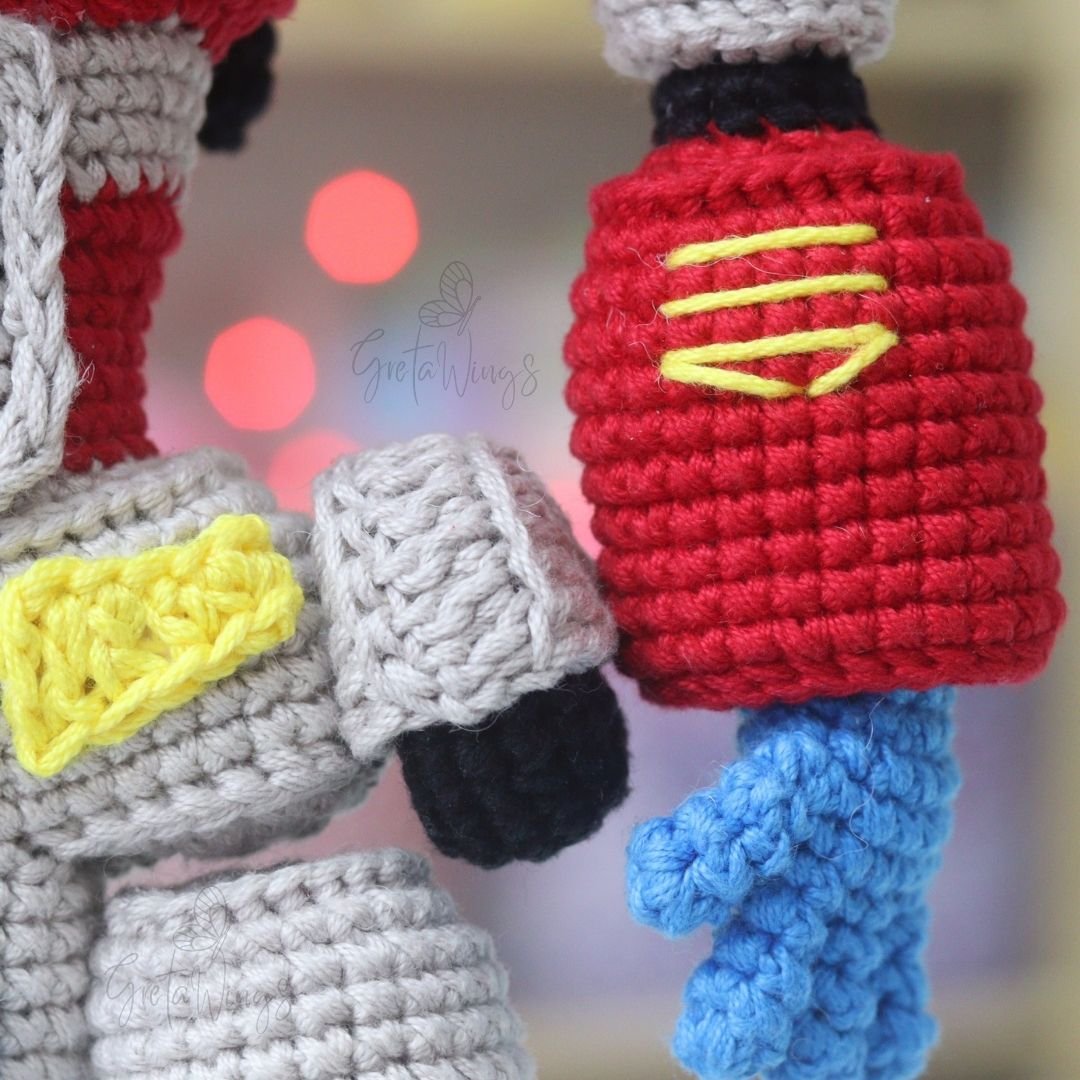 Patrón Amigurumi Optimus Prime | Transformador Crochet PDF - GretaWings (Descarga Digital) product image (8)