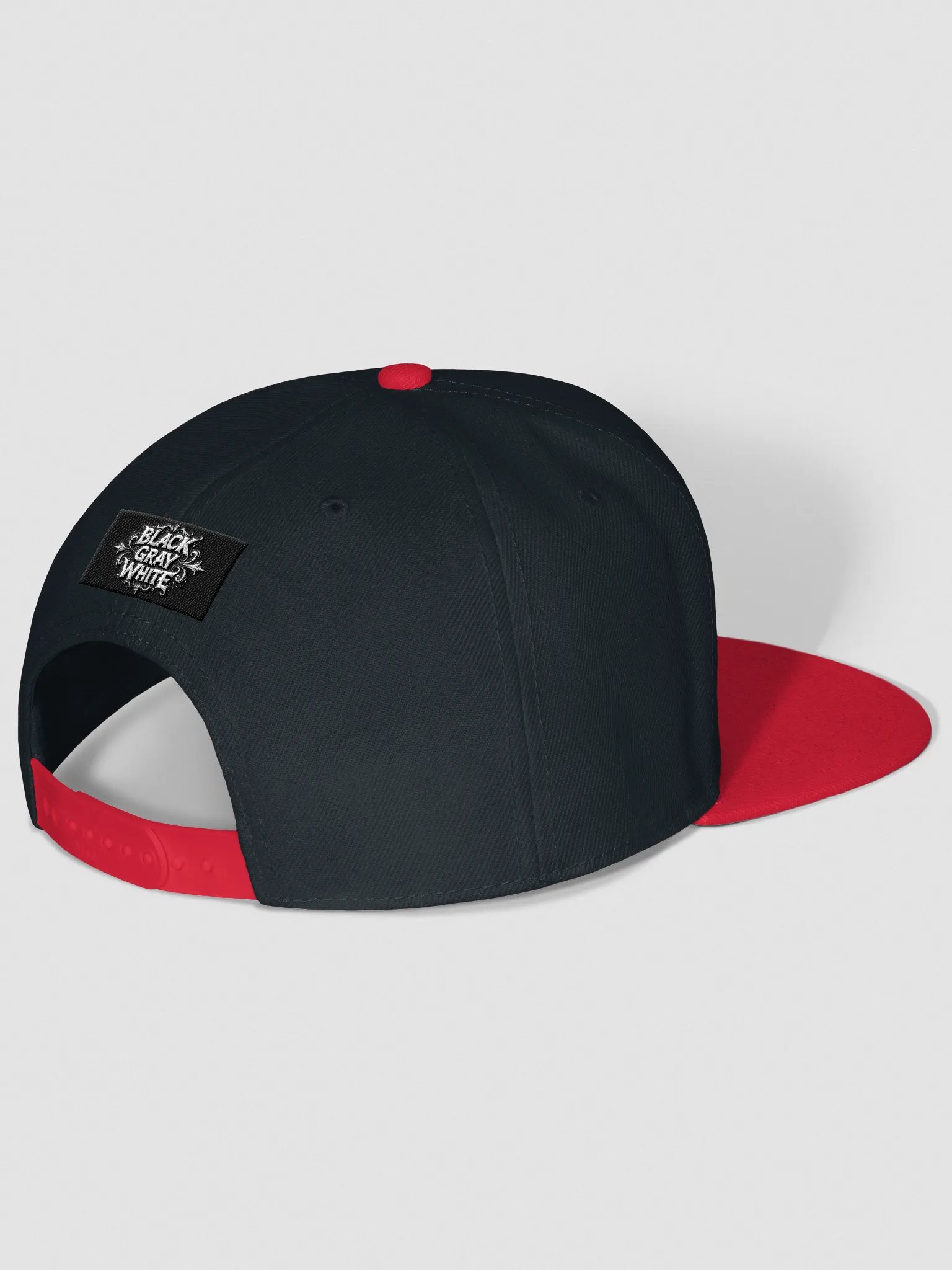 Vintage Style Snapback Cap - Black Gray White product image (11)
