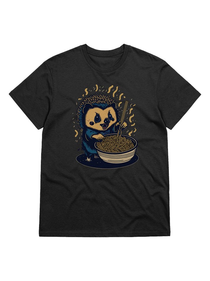 Whimsical Hedgehog Noodle Lover T-Shirt product image (3)