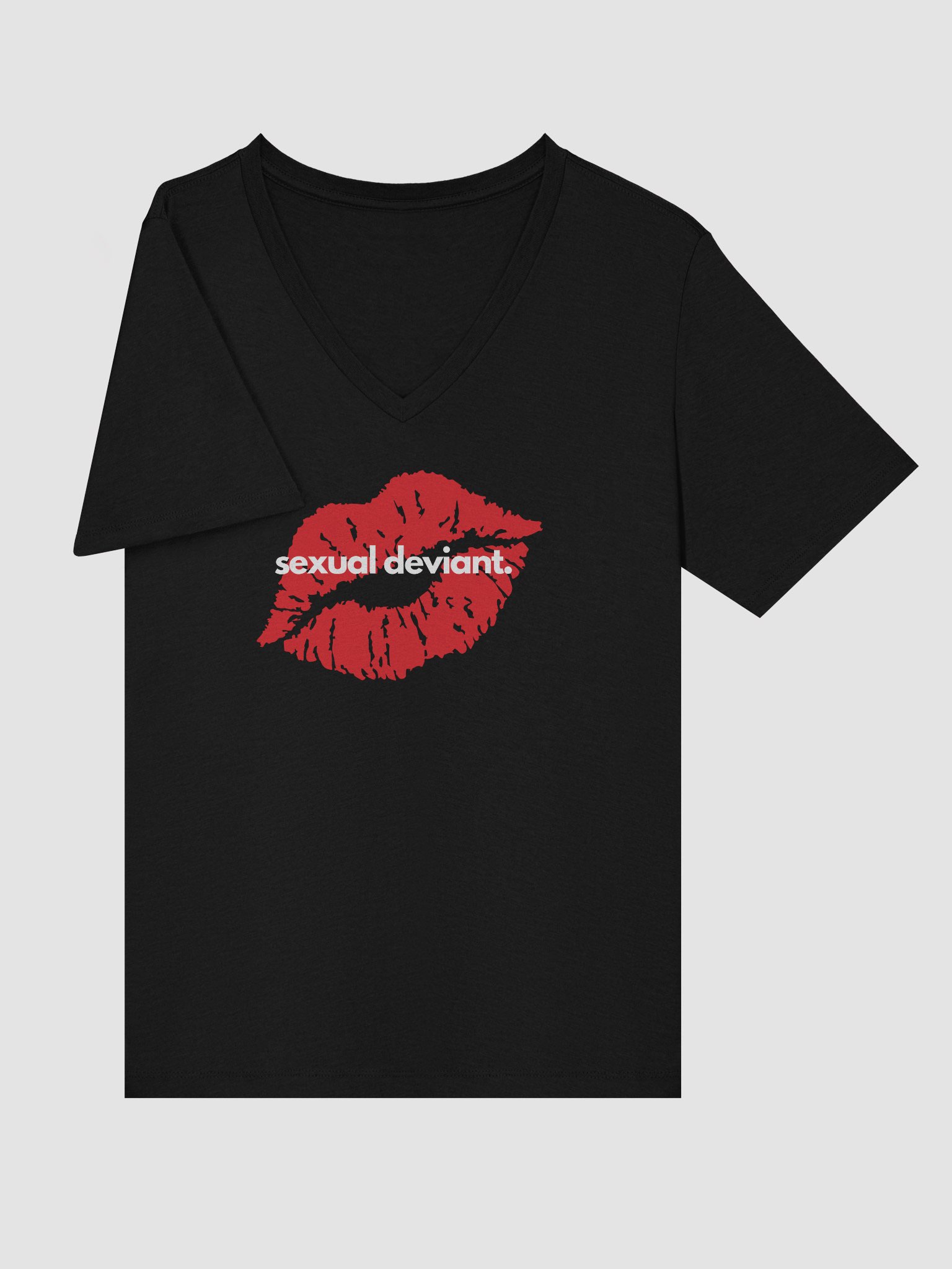 Sexual Deviant Relaxed V-Neck Tee product image (24)