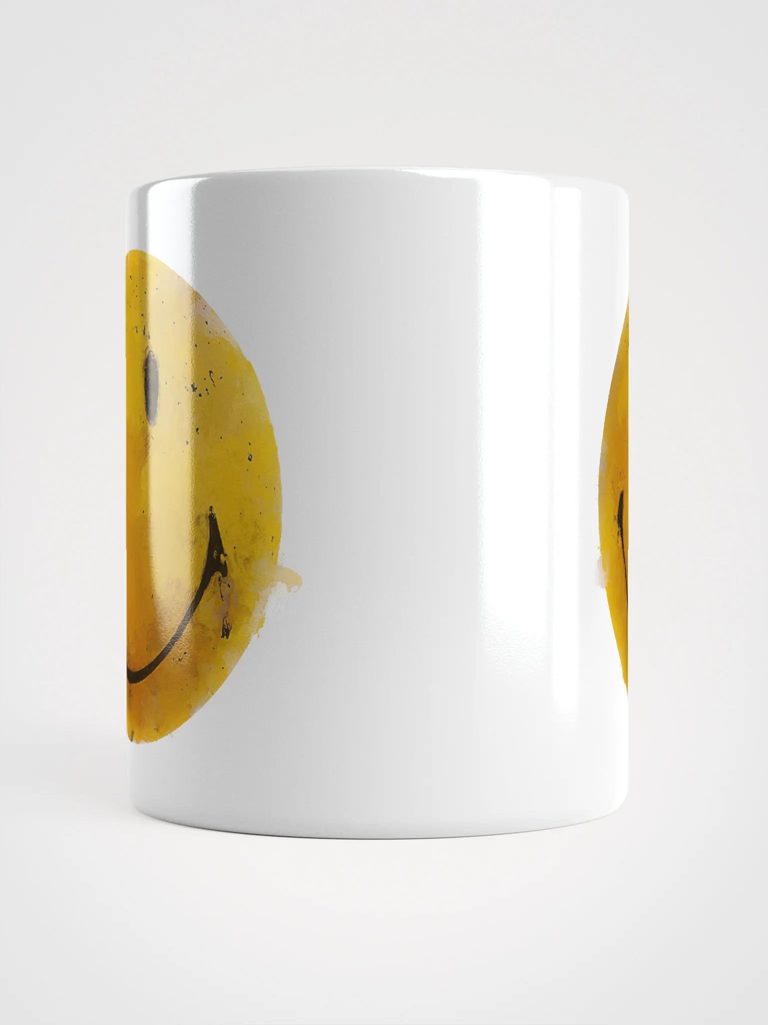 Cheerful Smiley Dog Toy White Glossy Mug product image (15)