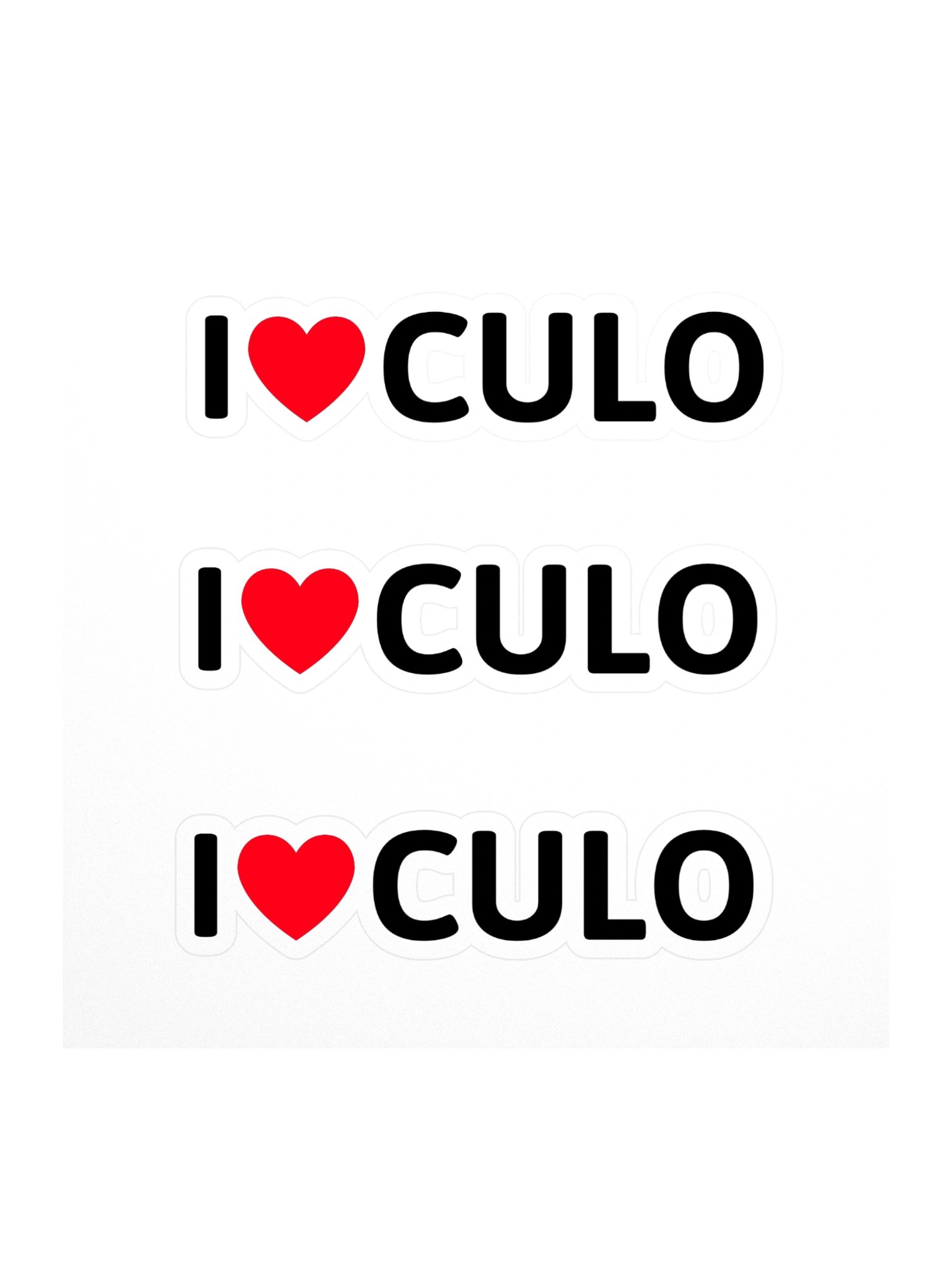 I ♥️ CULO stickers product image (1)