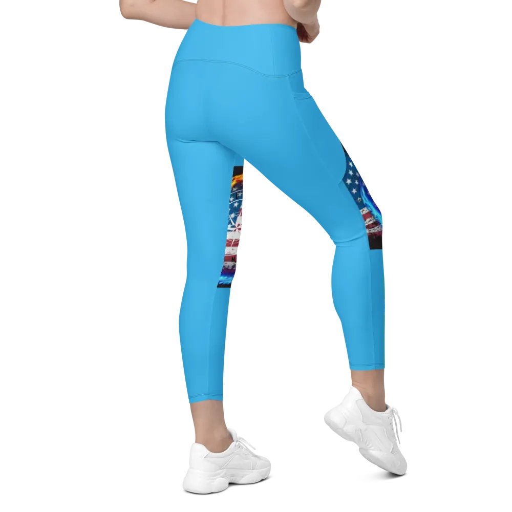 Leggings w pockets deep sky blue product image (8)