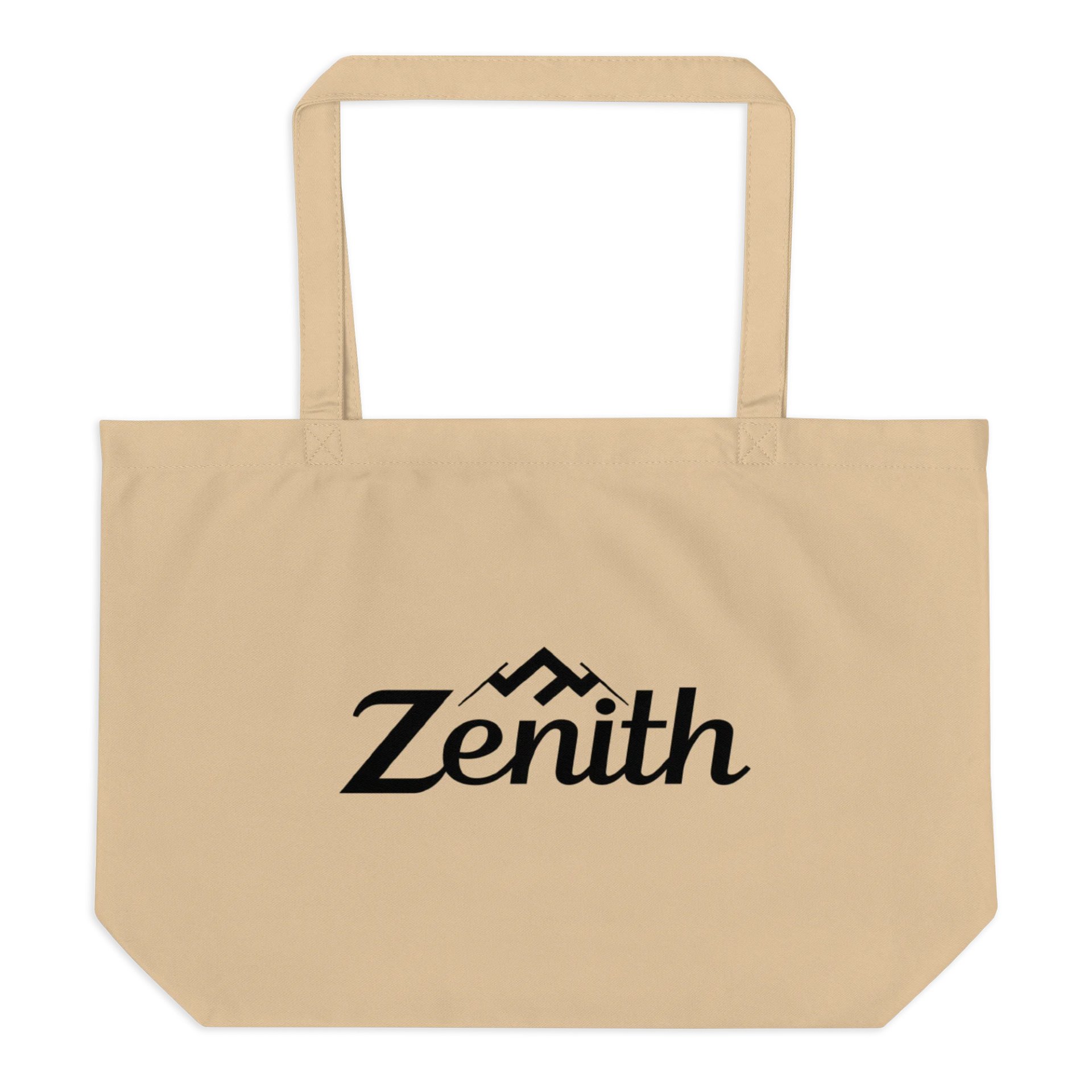 Zenith Organic Cotton Tote - Black and Oyster product image (2)