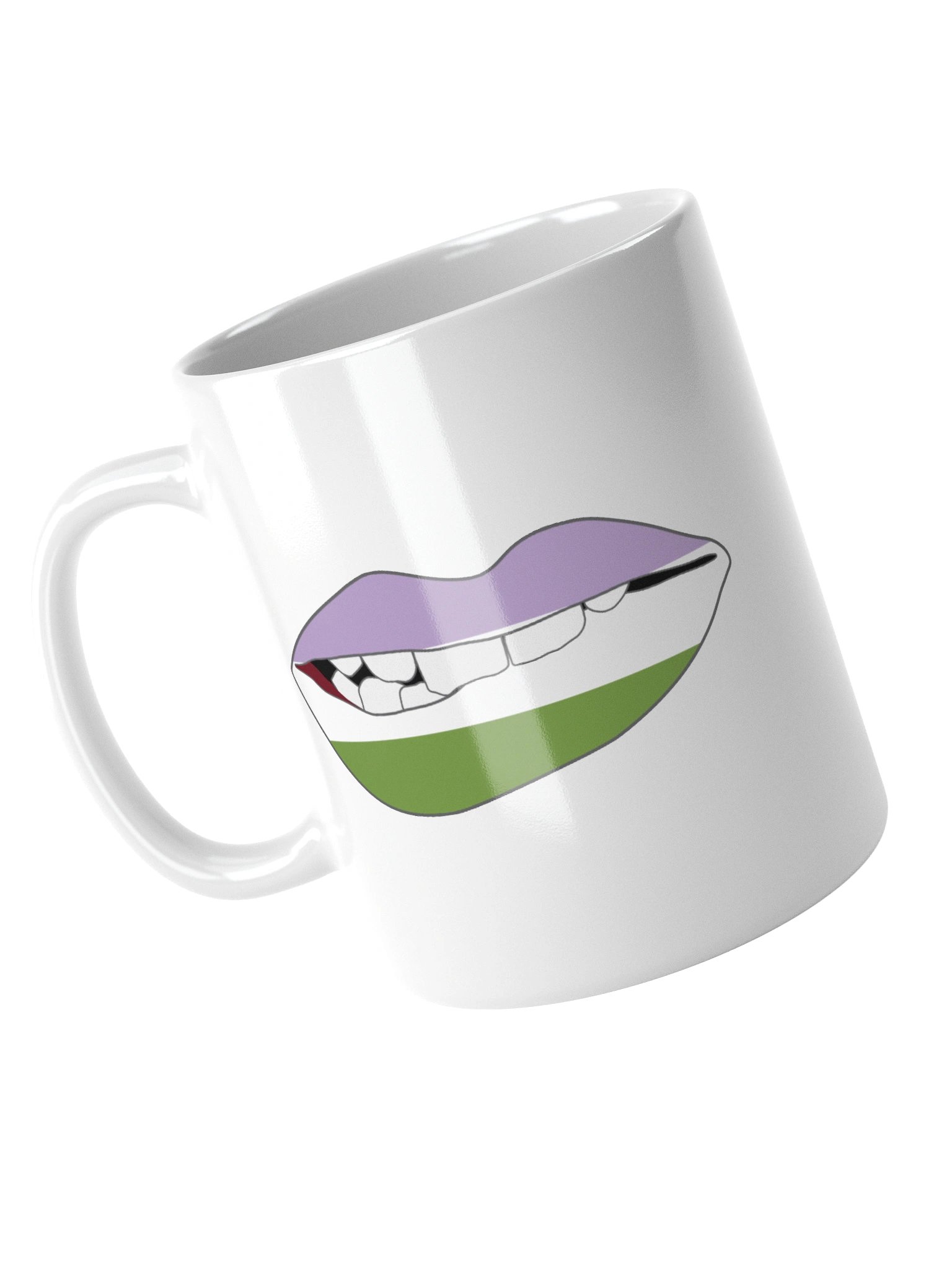 Genderqueer Pride Flag Biting Lips Mug product image (3)