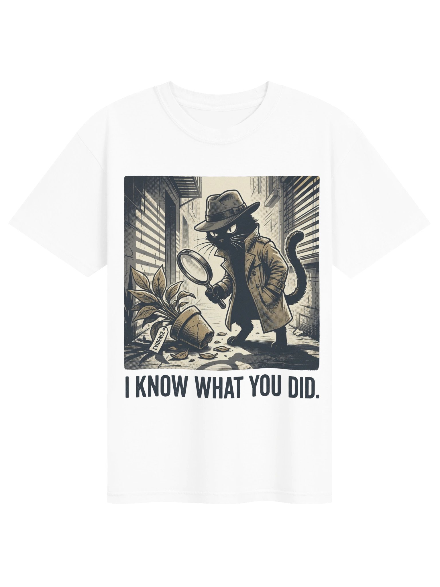 I Know What You Did Detective Cat Tee product image (11)