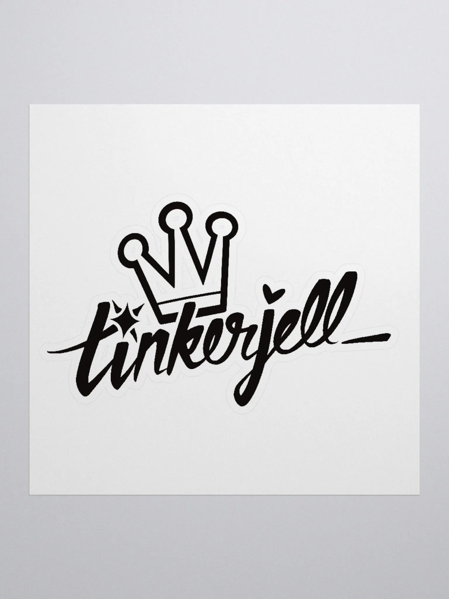 TinkerJell Logo Sticker (Black) product image (1)