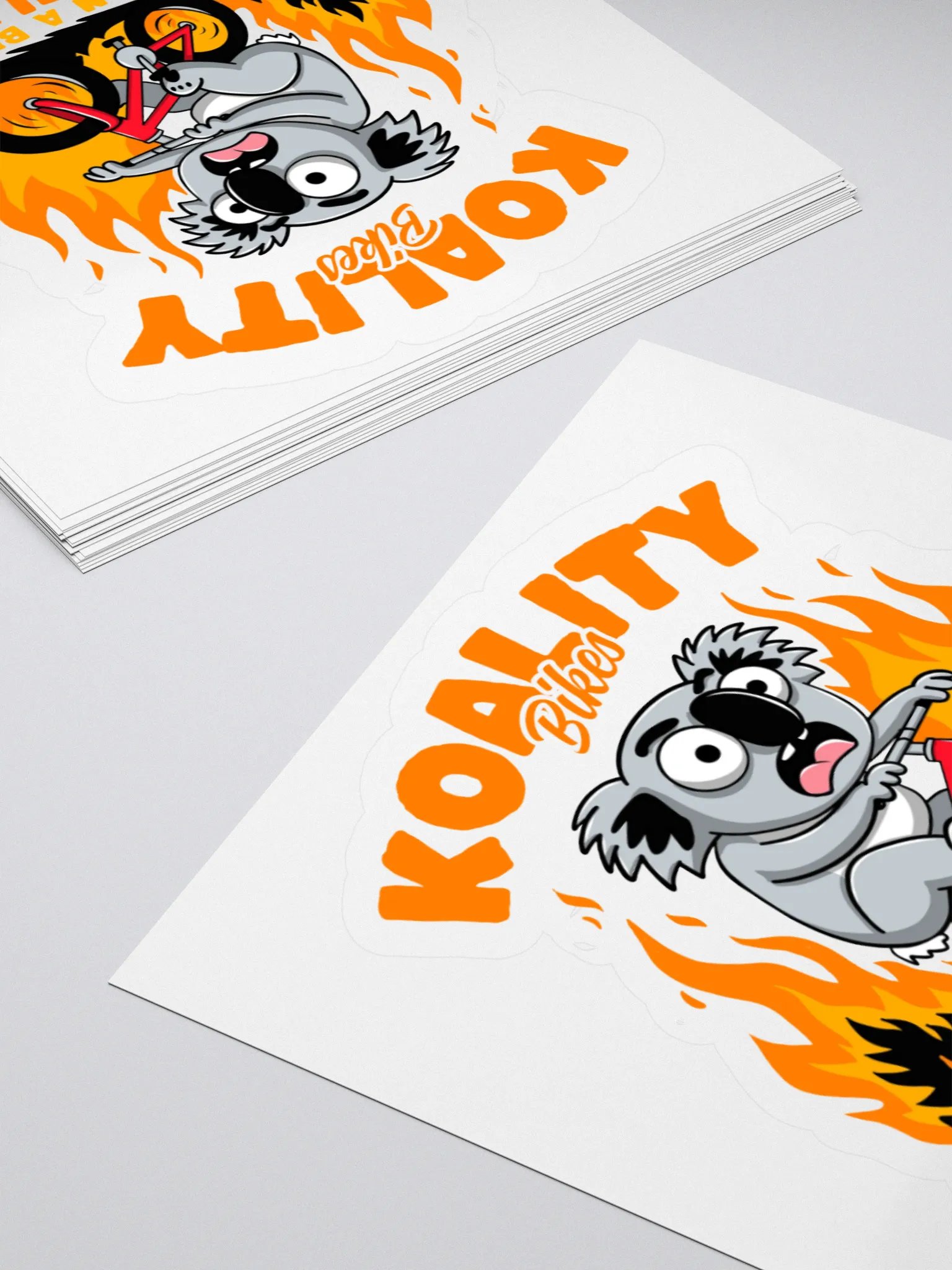 Funny Koala Bike Sticker – “Faster Than a Bushfire (Barely)” – Aussie Animal Cycling Pun Decal product image (11)