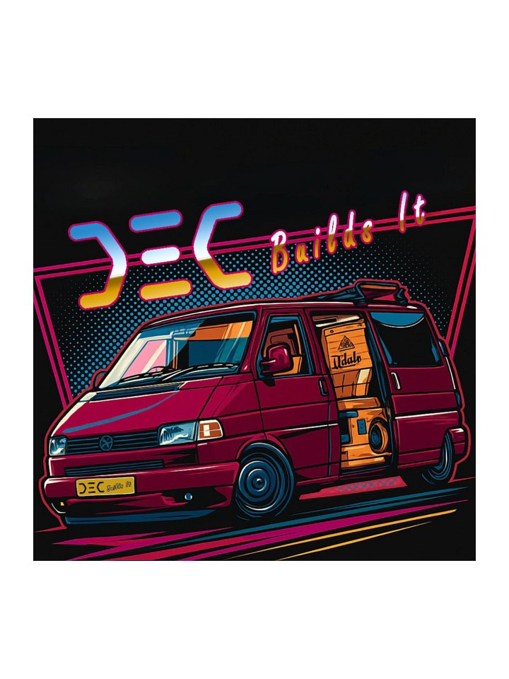 woody van 90s retro stickers product image (1)