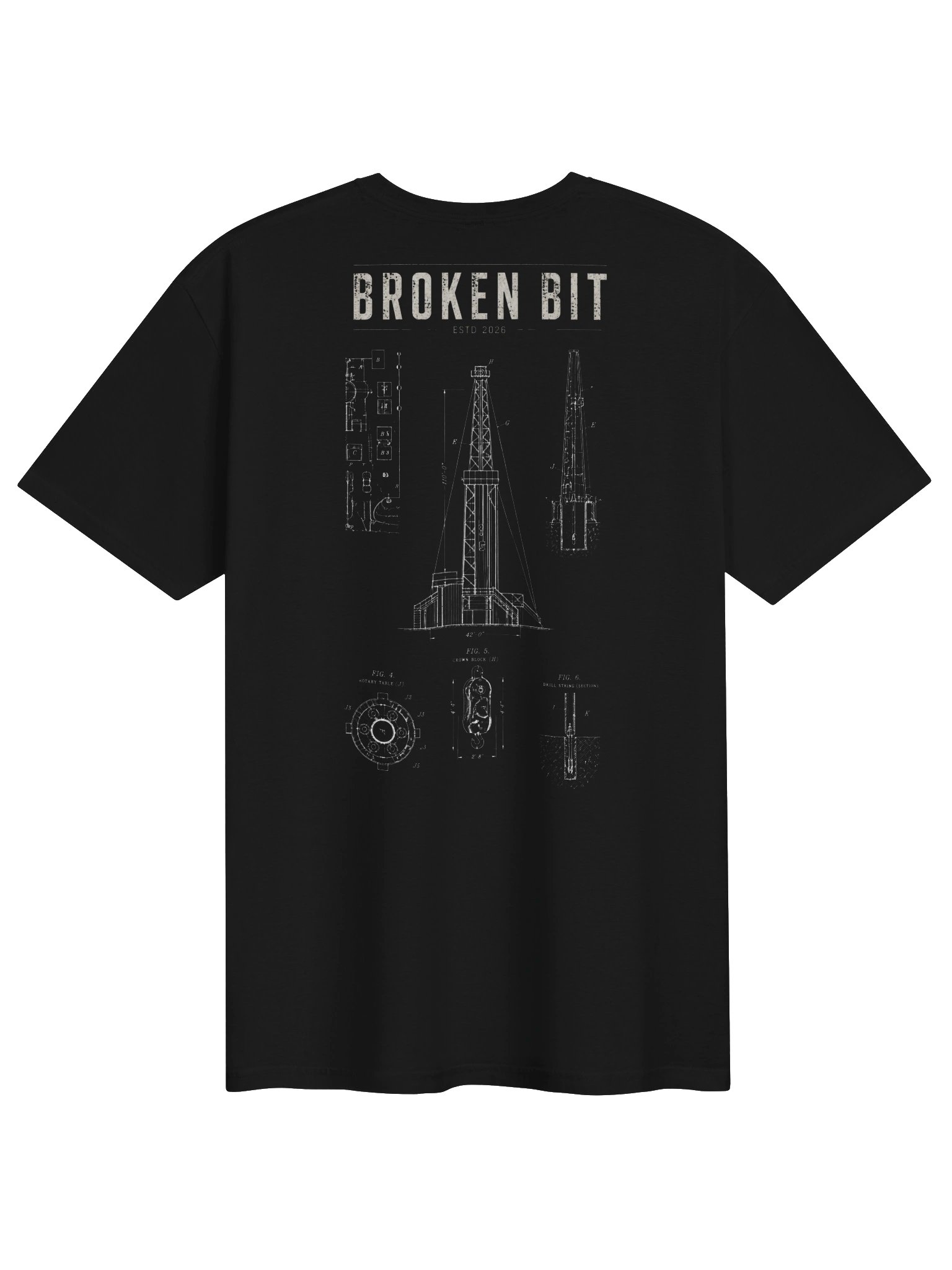 Drilling Rig Schematic T-Shirt product image (2)
